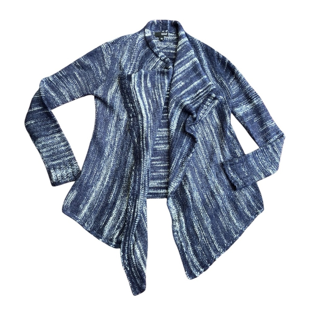 CLEARANCE 5/$15 a.n.a Blue Open Front‎ Cardigan Sweater XS Waterfall Knit